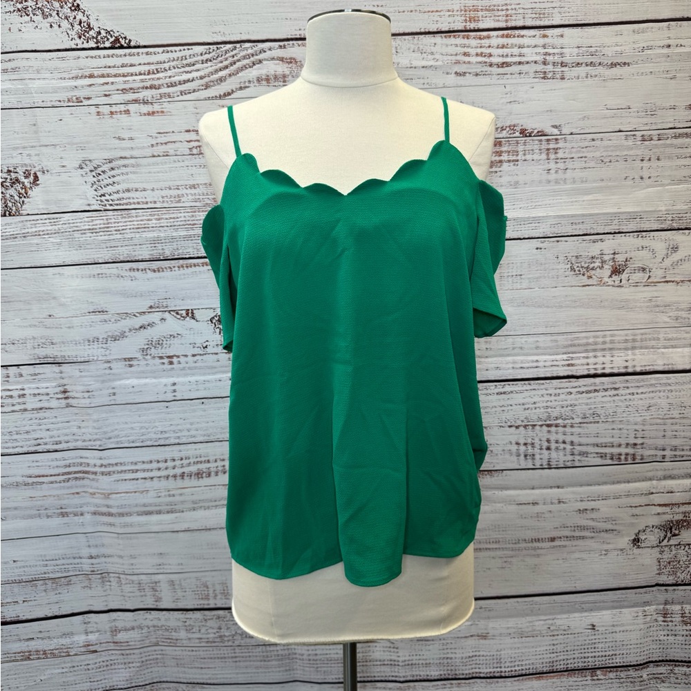 Monteau Green Tank Top Size L